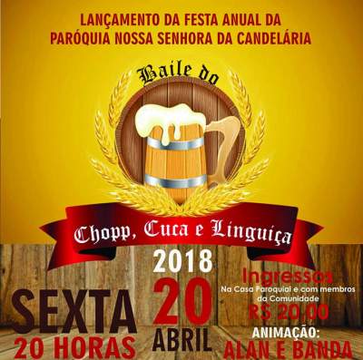 Comunidade Católica realiza baile dia 20 de abril