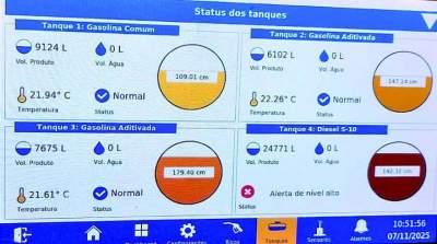Mediações eletrônica para o monitoramento dos tanques de combustíveis