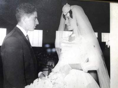 No dia do casamento uma união que durou 56 anos