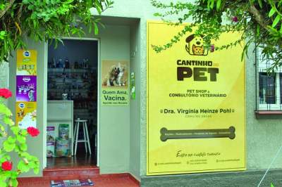 Cantinho Pet está localizado na rua Andrade Neves,250, no centro de Candelária.