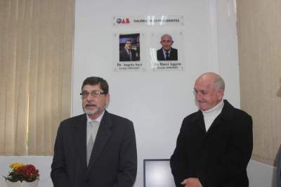 Ex-presidentes da OAB Subseção Candelária Angelo Savi e Darci Aggens foram homenageados com galeria de fotos 