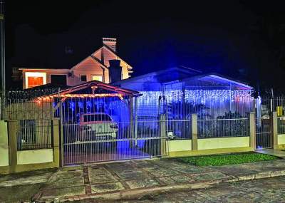 Uma casa que se veste de Natal